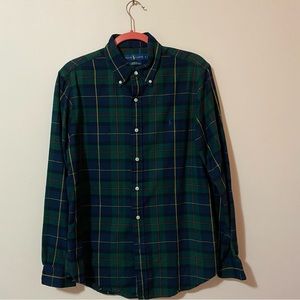 Polo Ralph Lauren button down collar classic fit checked cotton-flannel shirt